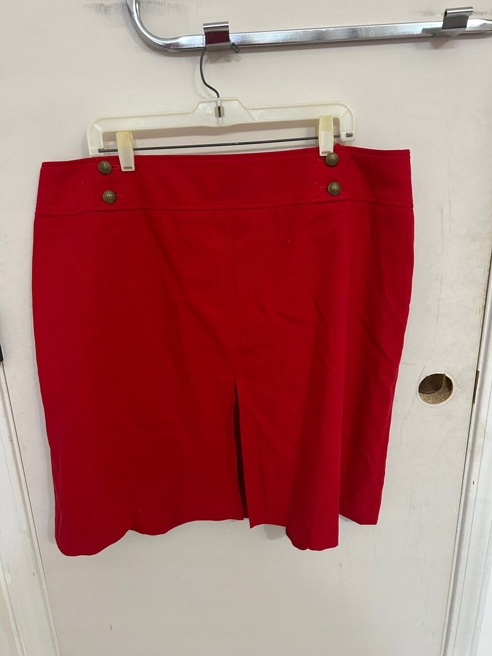 Talbots Red A Line Midi Skirt size 20W